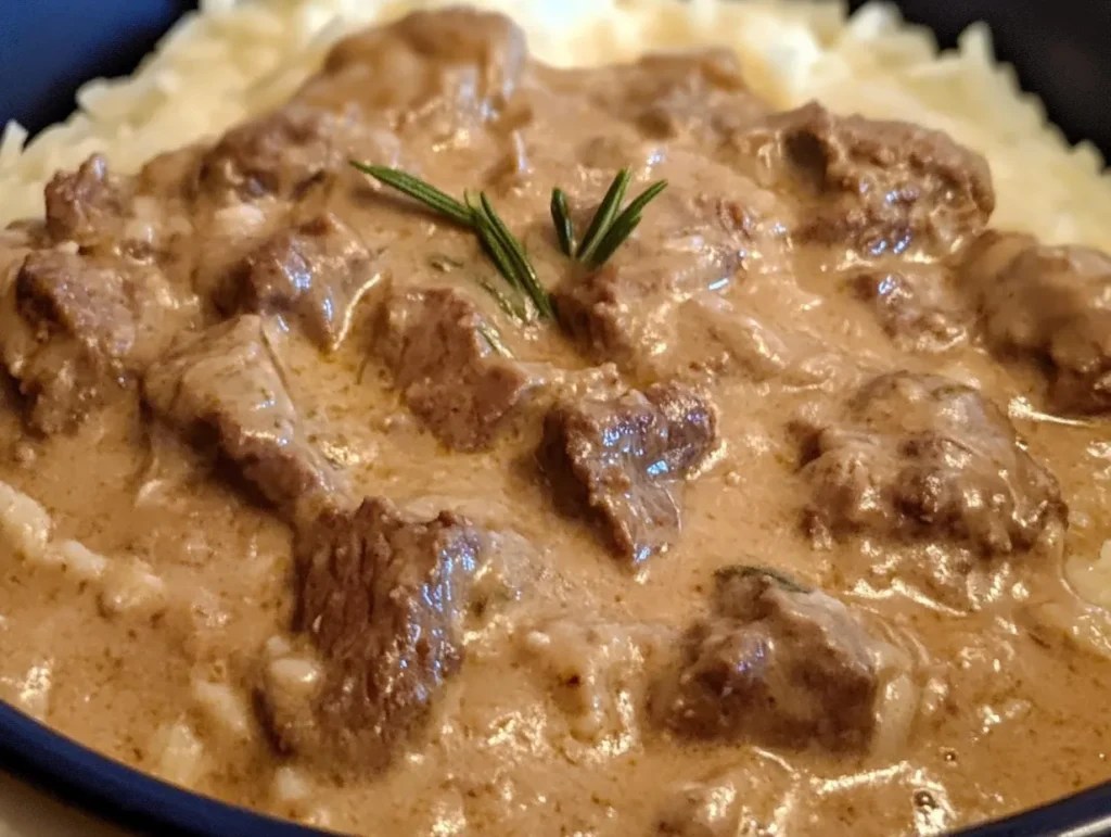 easy beef stroganoff slow cooker recipe rosemary