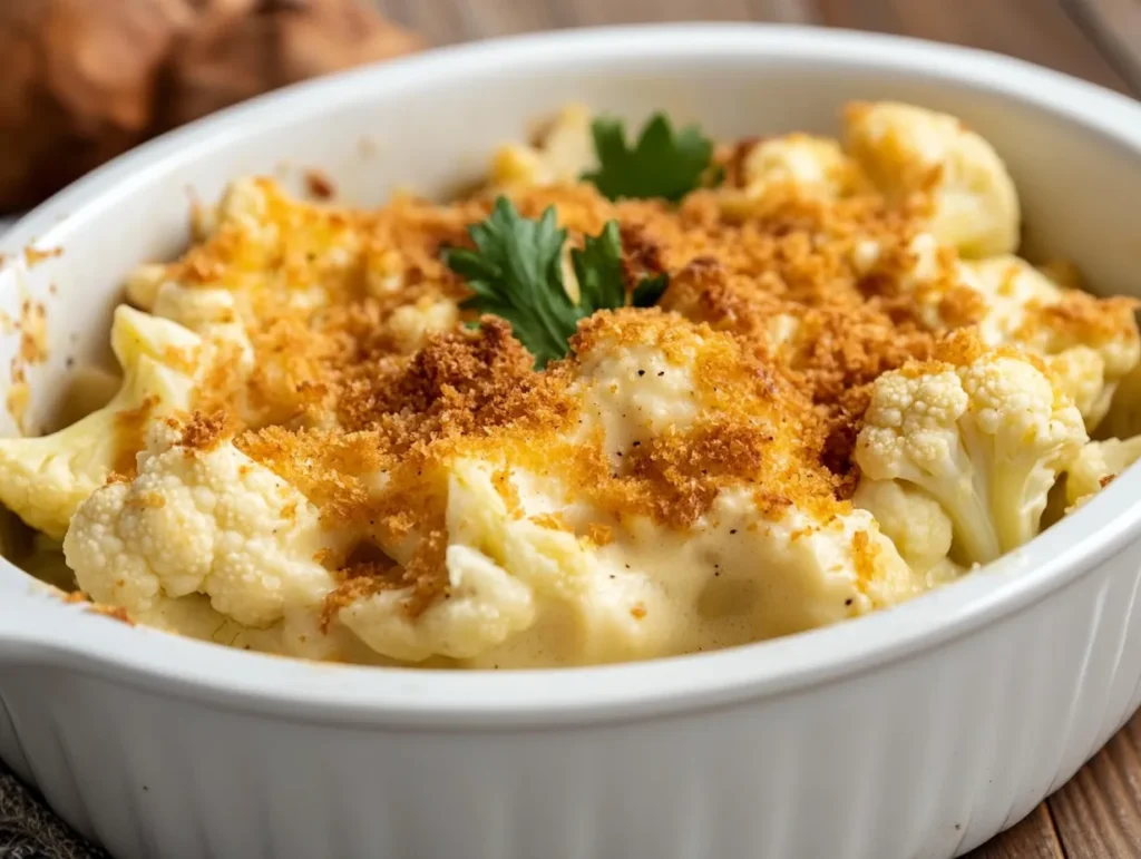 creamy cauliflower bake