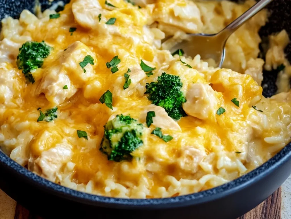 cheesy chicken and rice