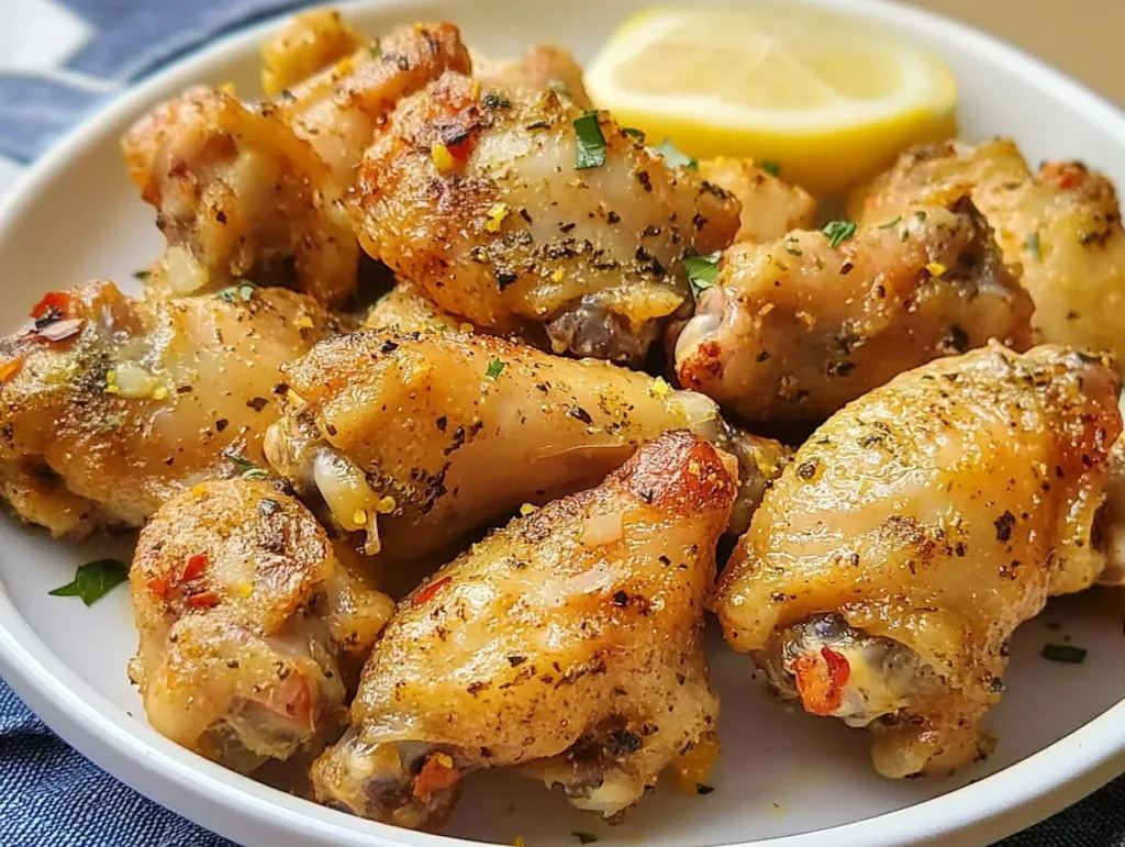 lemon and pepper cripy chicken wings